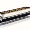 5749892-1 | 50 POSITION D-SUB PLUG MALE PINS CONNECTOR THROUGH HOLE PRESS FIT GROUNDING INDENTS