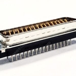 5749892-1 | 50 POSITION D-SUB PLUG MALE PINS CONNECTOR THROUGH HOLE PRESS FIT GROUNDING INDENTS