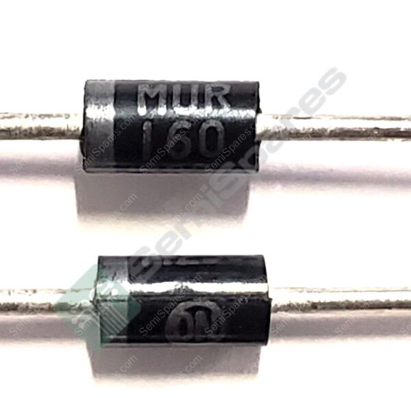 MUR160RLG | DIODE 600V 1A THROUGH HOLE AXIAL 600V