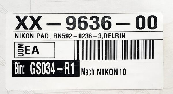 XX-9636-00 | NIKON PAD, RN592-0236-3, DELRIN - Image 4