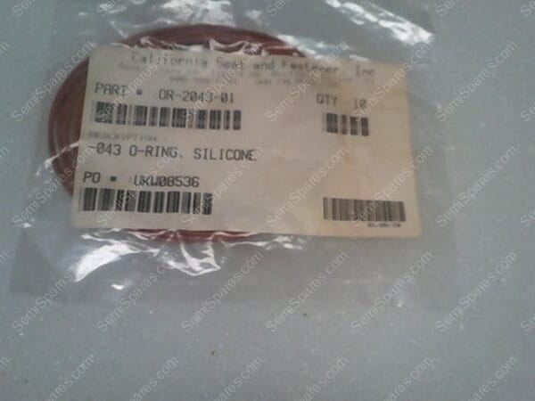 OR-2043-01 | O RING RED SILICONE 2-043 3 BELT