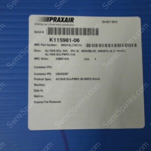 PM51-0020 | TARGET, SPA10, AL/SI/CU, REV A