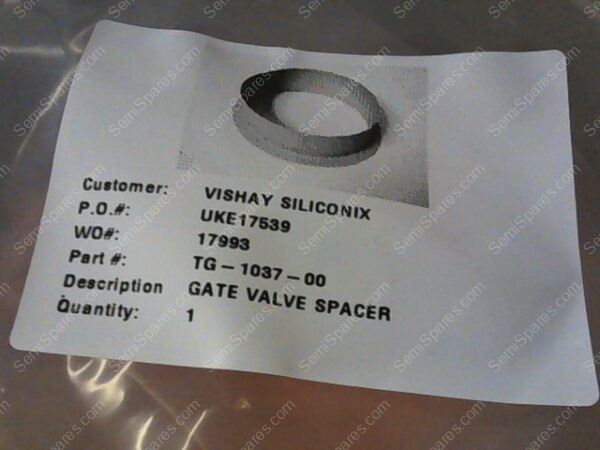 TG-1037-00 | SPACER SHIELD, GATE, VISH-71, P/N D123611-S - Image 2
