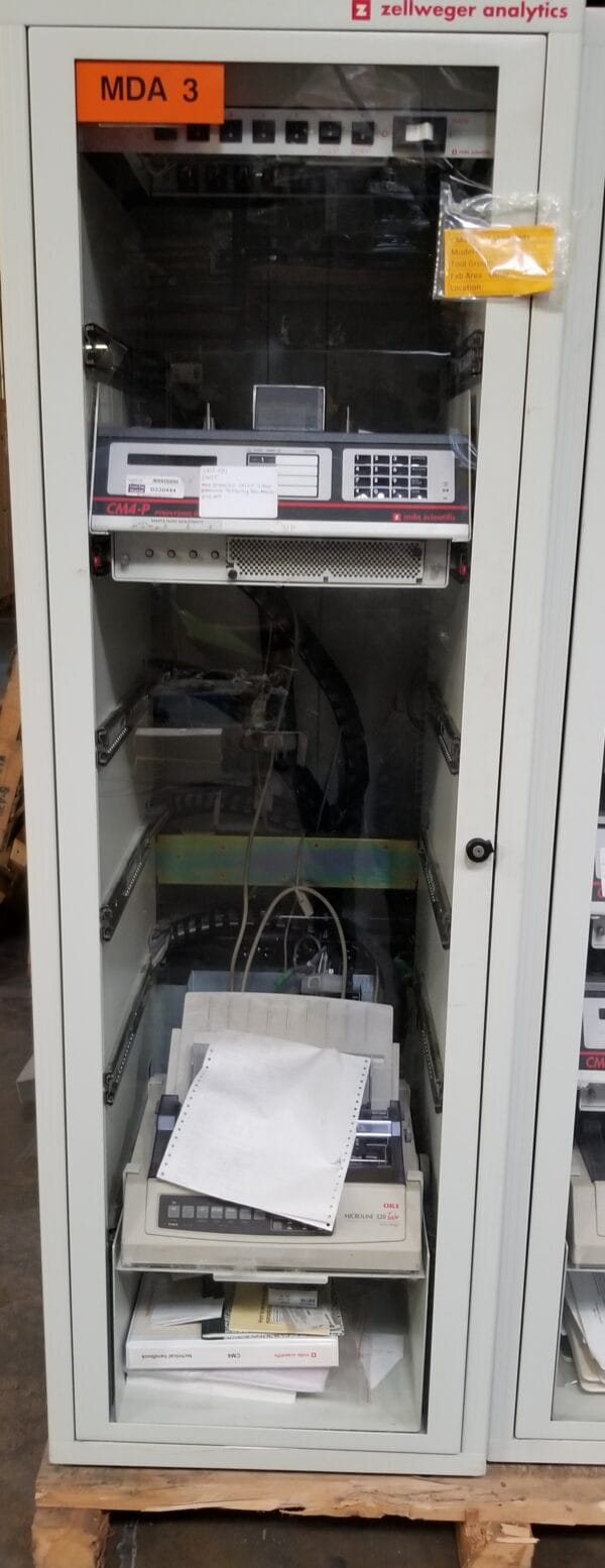 9170935 | MDA SCIENTIFIC / ZELLWEGER GAS MONITOR CABINET WITH 1 CM4-P GAS MONITOR, 1 OKI MICROLINE 320 TURBO 9-PIN PRINTER