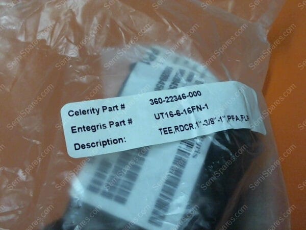 ZZ-4677-00 | FLARETEK REDUCING TEE UNION, 1" X 3/8" X 1", PFA, FLR