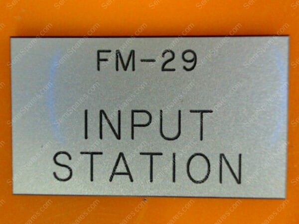 138-885081-003 | LABEL, FM-29 INPUT STATION - Image 2