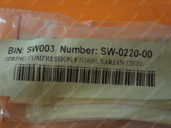 SW-0220-00 | SPRING,COMPRESSION,F7516001,VARIAN 120-10, PKG OF 4