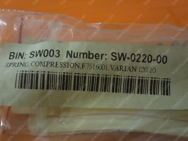 SW-0220-00 | SPRING,COMPRESSION,F7516001,VARIAN 120-10, PKG OF 4