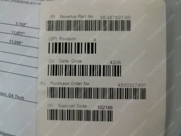 16-167627-00 | NOVELLUS FILTER 16-167627-00 WLDMT, MEMBRANE,EMLP,300MM REV.A - Image 4
