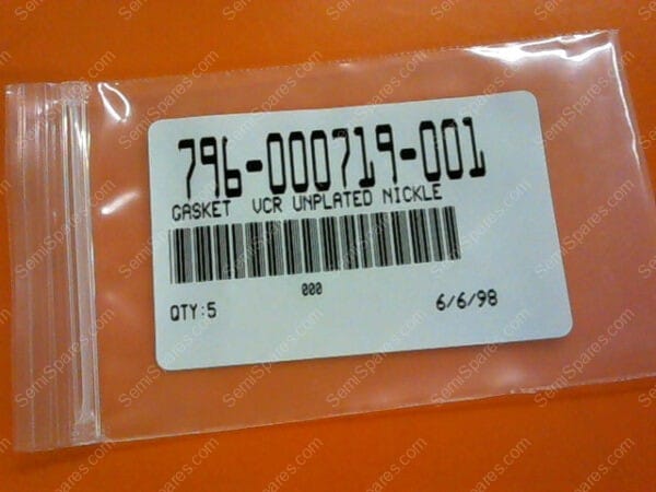 796-000719-001 | GASKET VCR UNPLATED NICKLE - Image 3