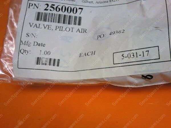VL-1460-00 | VALVE, AIR,120-10,2560007,125-A-3-10-22 - Image 3