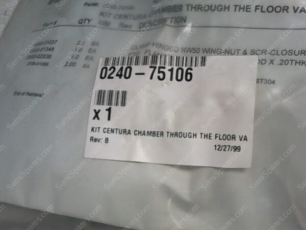 0240-75106 | KIT CENTURA CHAMBER THROUGH THE FLOOR VA REV. B - Image 3