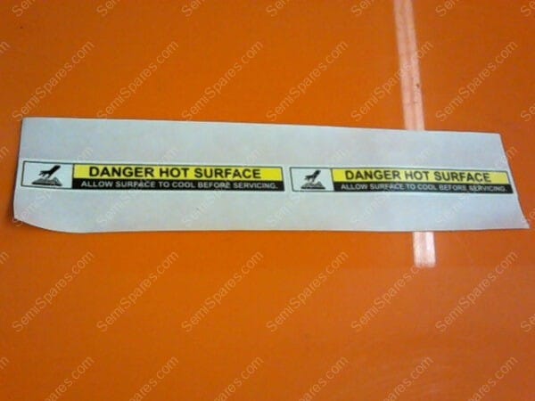 785-704643-001 | LABEL,DANGER,HEATED SURFACE - Image 2