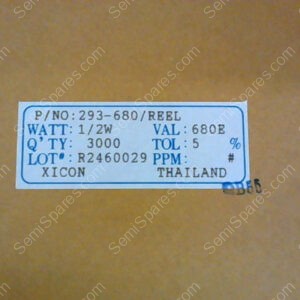 293-680/REEL | 1/2W BU,GY,BR,GD  XICON 1/2W 5% CAR  (3000PCS