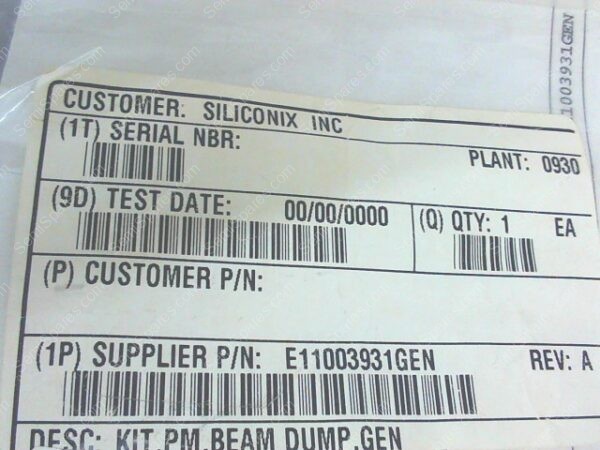 KT-5160-00 | ERC-09,KIT,E11003931GEN,BEAM,DUMP,18 - Image 4