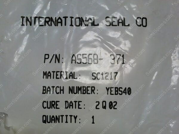 AS568-371 | INTERNATIONAL SEAL CO., AS568-371, White, SC1217, O-Ring
