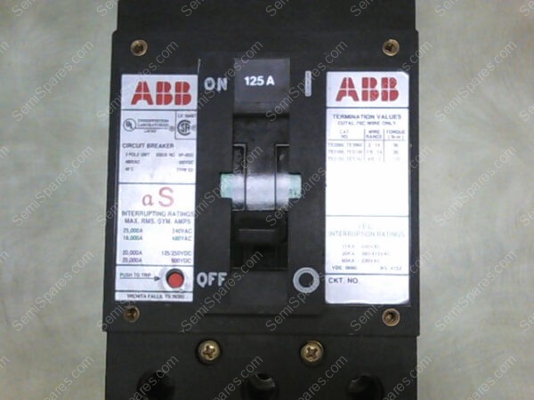 SP-9953 | ABB SP-9953 3 POLE UNIT, 480VAC, 500VDC, 40C, TYPE ES CIRCUIT BREAKER - Image 4
