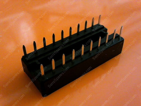 DIL20SOCKET | DIL IC SOCKETS HIGH QUALITY, DUAL-IN-LINE NARROW SOCKETS WITH BLACK THERMOPLASTIC BODIES AND TIN-PLATED COPPER ALLOY CONTACTS - Image 3