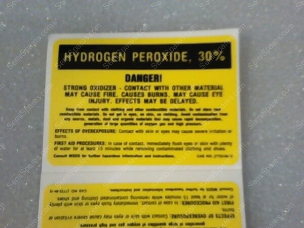 GU-5150-00 | LABEL, 7A-7276P, HYDROGEN PEROXIDE 30%
