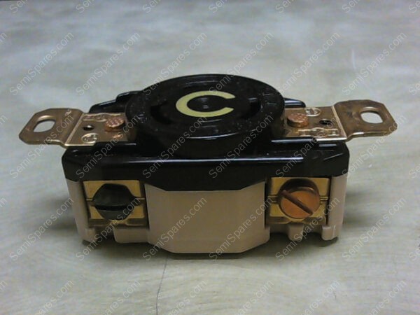 2610A | HUBBELL 2610A TWIST-LOCK RECEPTACLE, 2 POLE 3 WIRE LOCKING 30A. 125V A.C. OR D.C, NEMA L5-30R - Image 4