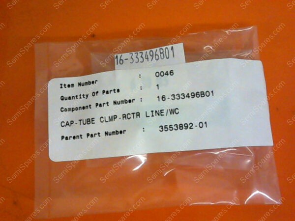 16-333496BO1 | CAP-TUBE CLMP-RCTR LINE/WC P/N 16-333496BO1 - Image 2