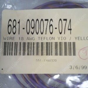 681-090076-074 | WIRE 18 AWG TEFLON VIO/YELLO