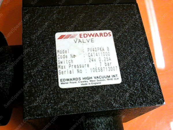 PV40PKA | EDWARDS PV40PKA VALVE, C41411000 - Image 4
