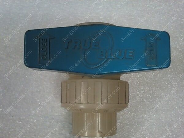 UNION BALL VALVE | TRUE BLUE PLAST-O-MATIC UNION BALL VALVE, WITH SWAGELOK 316 GSG FITTING - Image 4