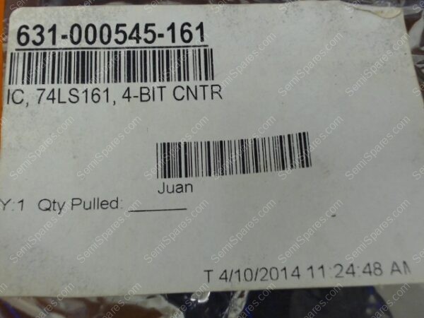 631-000545-161 | IC, 74LS161, 4-BIT CNTR - Image 6