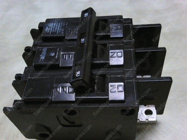 BQ3B030L | SIEMENS BQ3B030L 30-AMP THREE POLE 240-VOLT 10KAIC LUG IN / LUG OUT BREAKER - Image 3