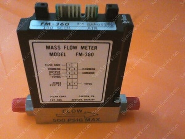 FM-360 | MASS FLOW CONTROLLER, MODEL FM-360, 100SCCM, AIR, S/N: BA403131 - Image 2