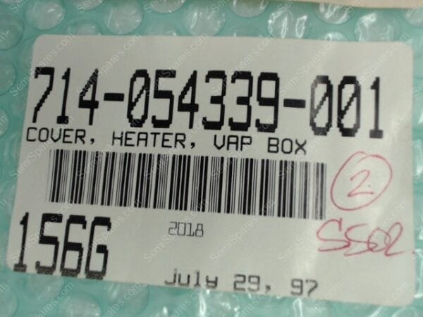 714-054339-001 | COVER, HEATER, VAP BOX - Image 5