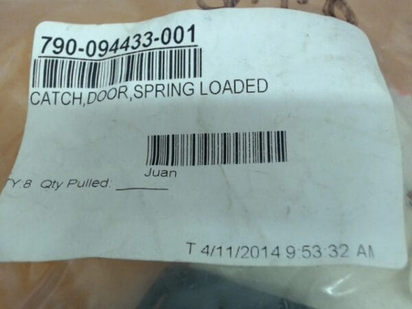 790-094433-001 | CATCH,DOOR,SPRING LOADED - Image 8