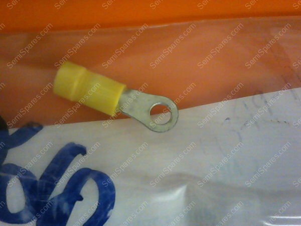 1290-01055 | TERM RING TNG #8 12-10AWG YEL-VINYL-INSUL FUNNEL P/N 1290-01012 - Image 2