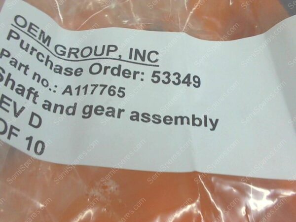 PG-1430-00 | GEAR ASSY & SHAFT,A117765,MRC - Image 4