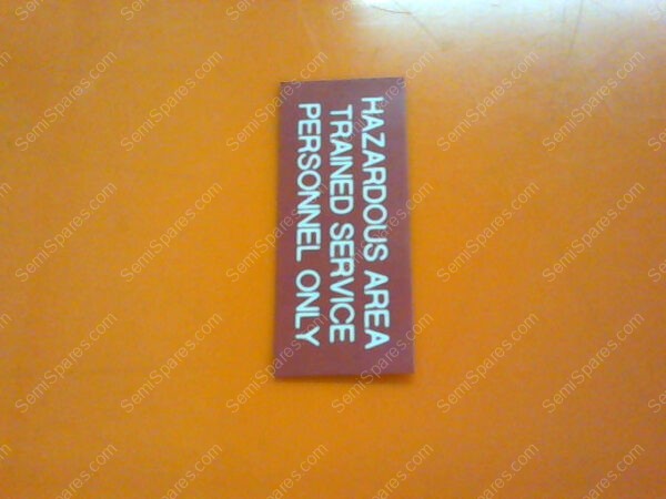 785-653136-001 | HAZARDOUS AREA TRAINED SERVICE PERSONAL ONLY - Image 4
