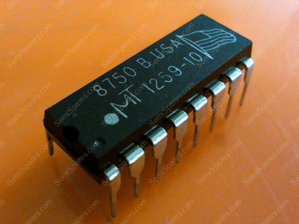MT1259-10 | 256K x 1 100NS DRAM MEMORY IN A 16 PIN DIP - Image 2