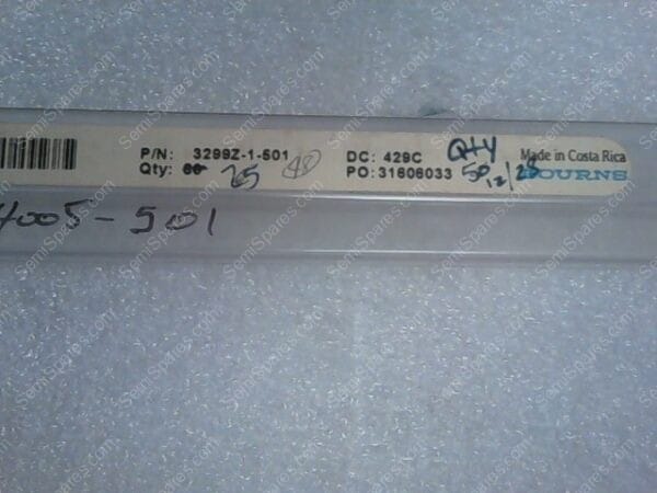 3299Z-1-501 | TRIMMER 500 OHM 0.5W PC PIN SIDE - Image 4