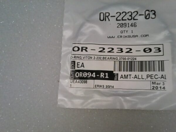 OR-2232-03 | O RING VITON 2-232,BEARING - Image 2