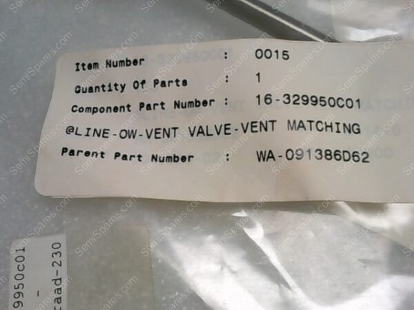 16-329950C01 | LINE -OW-VENT VALVE-VENT MATCHING - Image 3