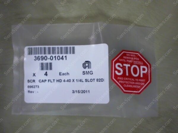 3690-01041 | SCR CAP FLT HD 4-40 X 1/4L SLOT 82D - Image 5