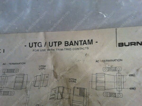 UTG0103SVDE | BURNDY UTG/UTP BANTAM 3 PIN CABLE CONNECTOR - Image 6