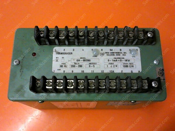 GH-002BG | OHIO SEMITRONICS, INC. TRANSDUCER MODEL GH-002BG CALIBRATION 0-1MA=0-1KW - Image 7