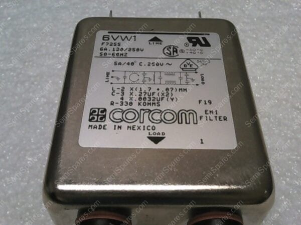 6VW1 | LINE FILTER 250VAC 6A CHASS MNT - Image 4