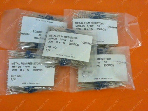 20.0XBK-ND | RES 20.0K OHM 1/4W 1% METAL FILM