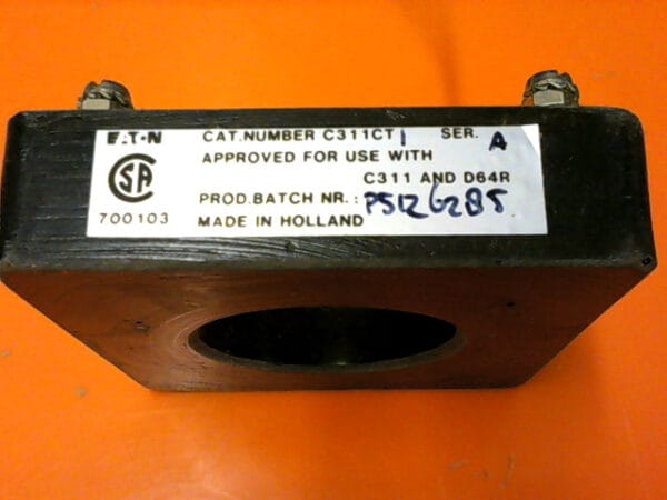 C311CT1 | CUTLER-HAMMER CURRENT TRANSFORMER 1.18" (46MM) DIA. WINDOW P5126285 - Image 6