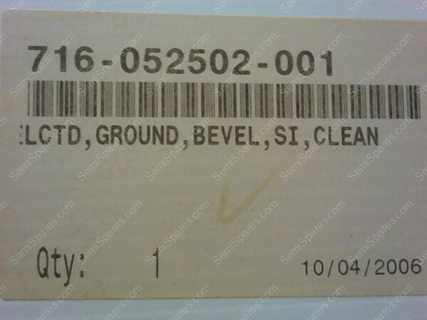 716-052502-001 | LCTD, GROUND, BEVEL, SI, CLEAN - Image 3