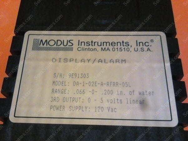 XX-7335-00 | PRESSURE TRANSMTR, DA-1-02E-A-RFRR-05L - Image 3