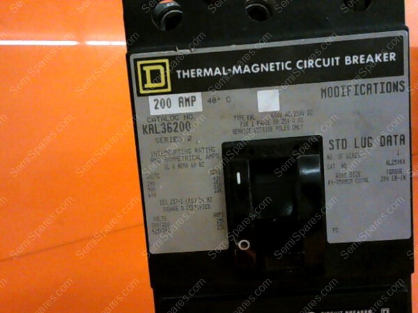 KAL36200 | THERMAL-MAGNETIC 200 AMP 3 POLE CIRCUIT BREAKER KAL36200 - Image 4