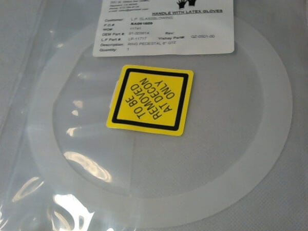 QZ-0501-00 | RING 9100361A PEDESTAL 6" QTZ LPZ11717 - Image 4